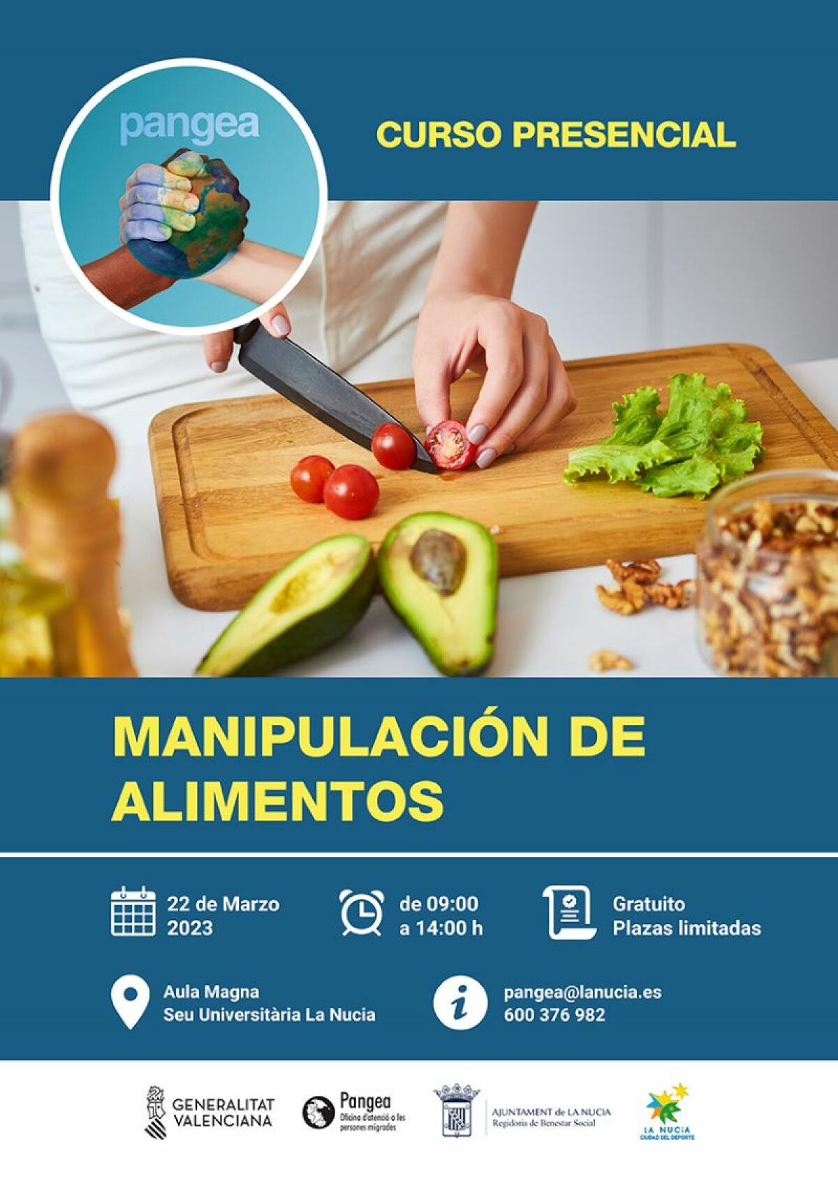 Curso de “Manipulador de Alimentos” organizado por la Oficina Pangea