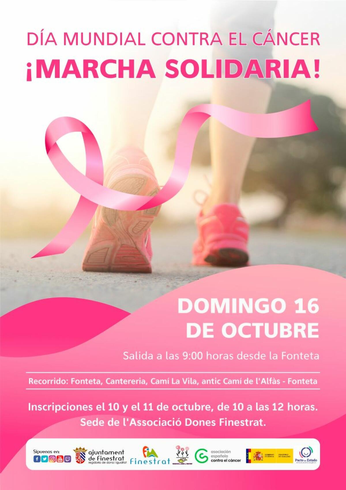 MARCHA SOLIDARIA. DIA MUNDIAL CONTRA EL CÁNCER DE MAMA