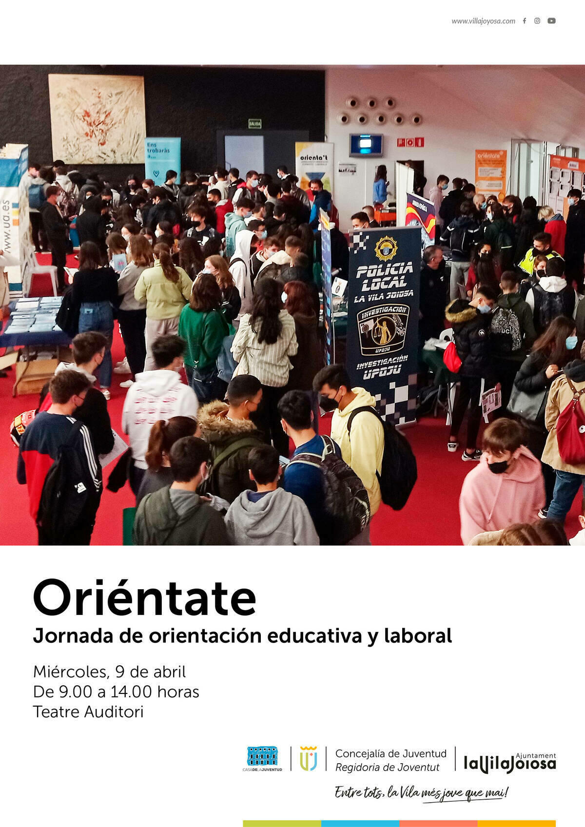 El alumnado de los institutos del municipio participará el próximo 9 de abril en la feria Oriéntate
