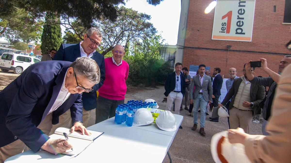 Educación inicia las esperadas obras del instituto Pere Maria Orts i Bosch de Benidorm, con una inversión de 12,9 millones