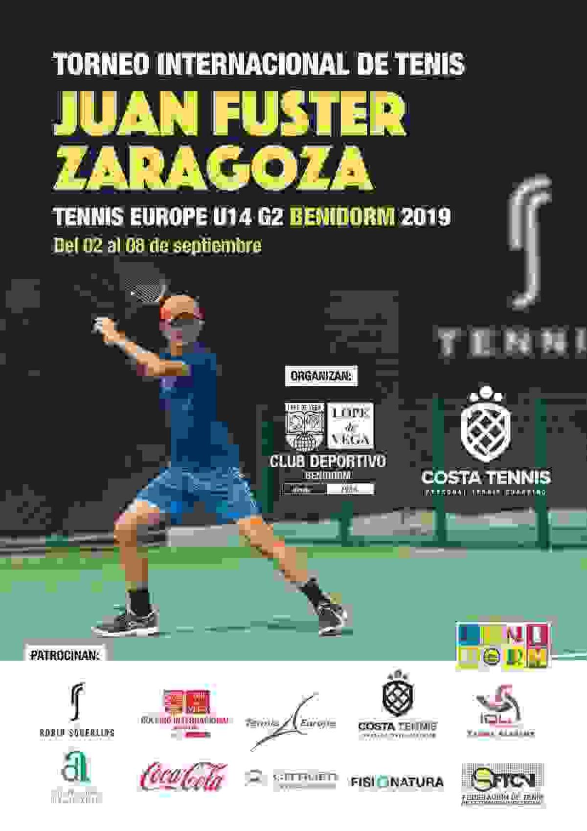 El Torneo Internacional Tennis Europe Juan Fuster Zaragoza cumpe su X aniversario trayendo a las grandes promesas del tenis mundial