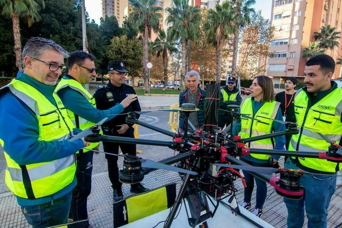 Benidorm acoge una prueba piloto de navegación de drones en entornos urbanos de la Comisión Europea