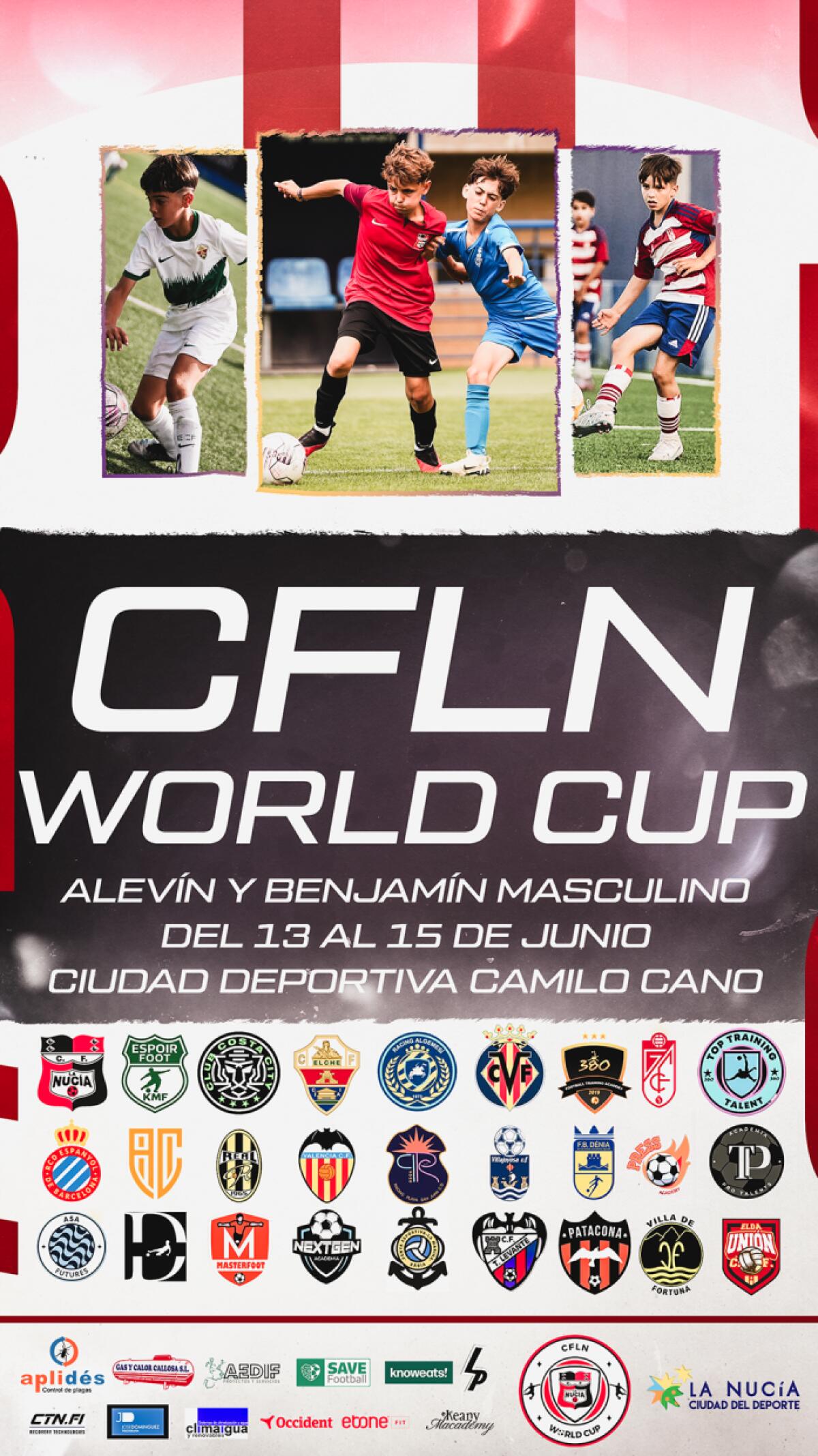 48 equipos participan en el III CFLN World Cup de fútbol base