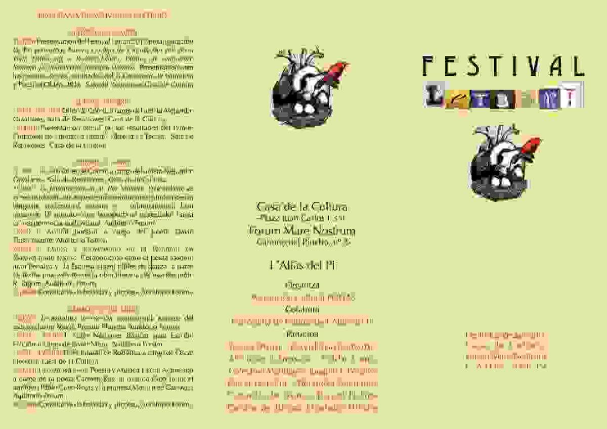 Poes&iacute;a bajo el agua en el primer festival Letrart de l&rsquo;Alf&agrave;s del Pi