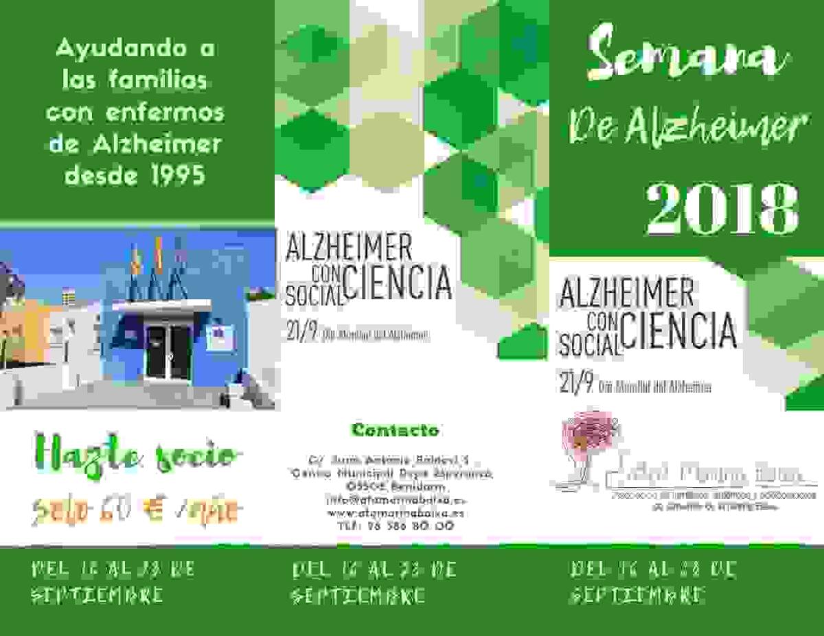 La Vila Joiosa organiza la XV edici&oacute;n de la Semana del Alzh&eacute;imer
