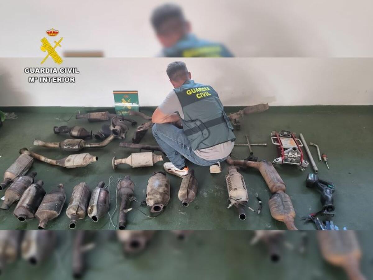 La Guardia Civil desmantela una banda dedicada al robo de catalizadores 