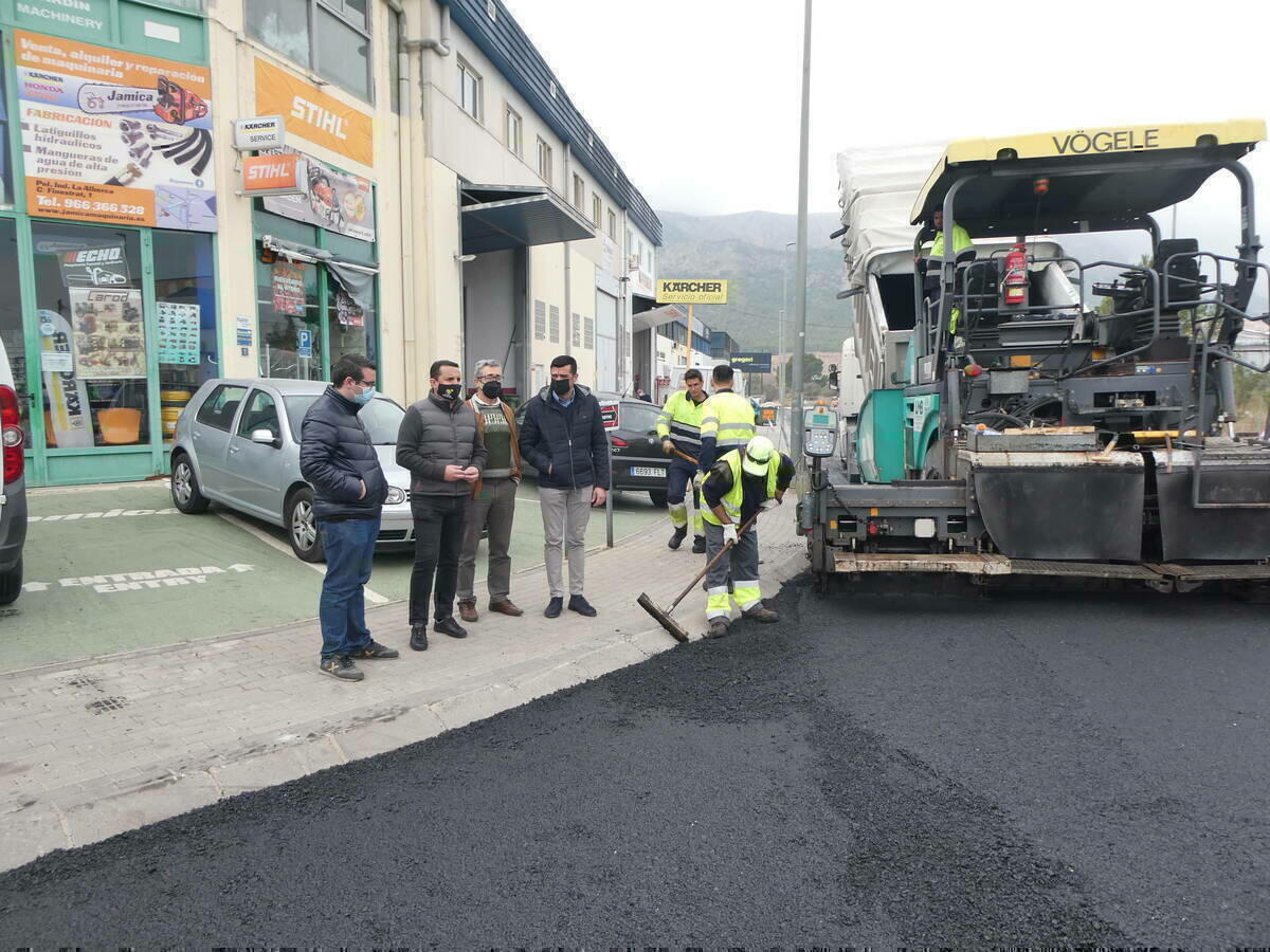 Las obras del Polígono Industrial de La Nucía finalizan esta semana