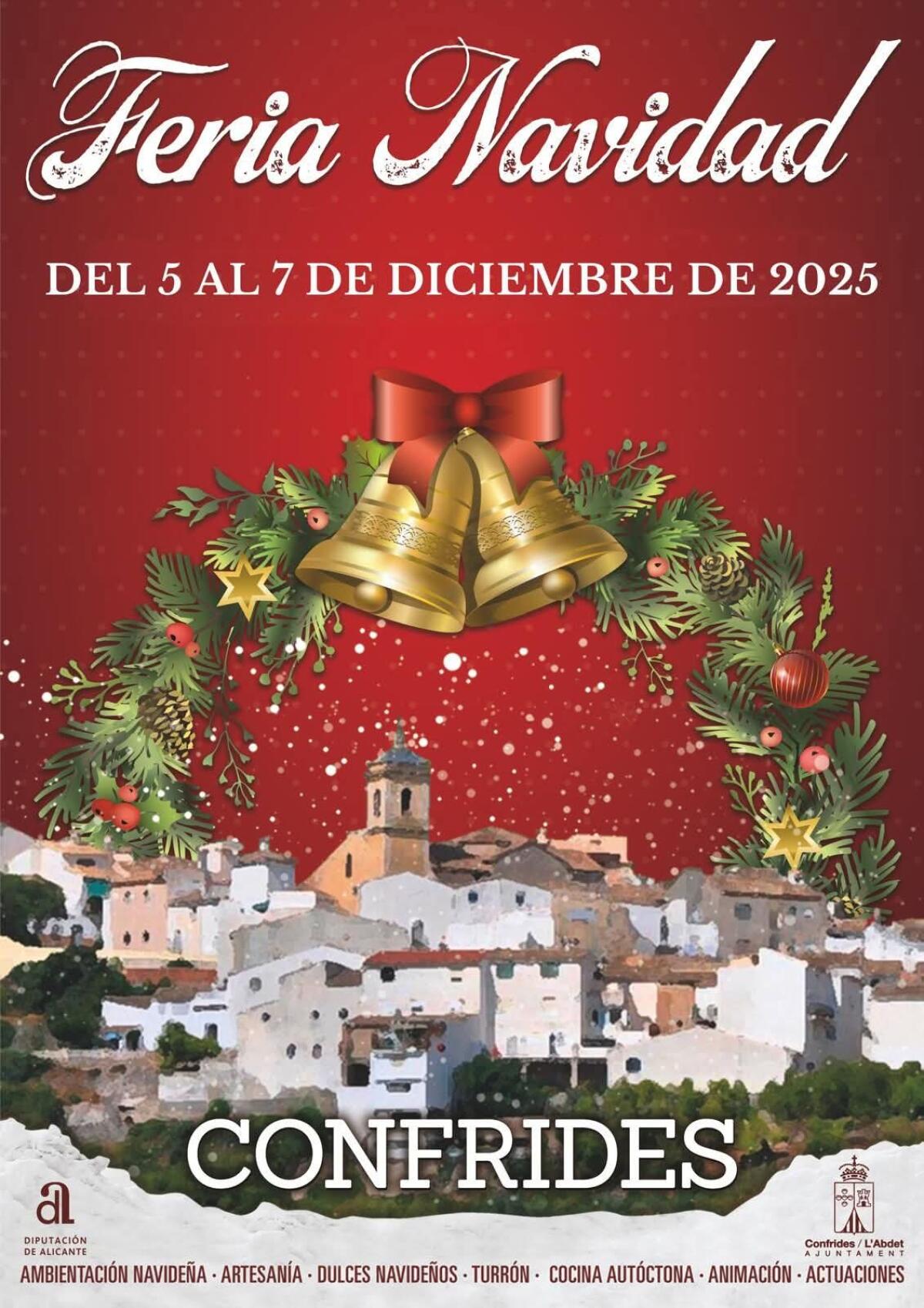 Confrides celebrará su Feria de Navidad del 5 al 7 de Diciembre de 2025