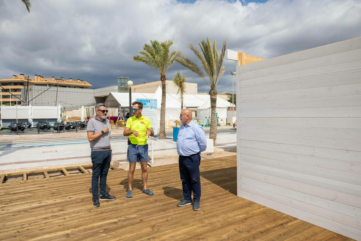 Las obras de rehabilitación de la biblioplaya de l'Albir estarán terminadas a finales de mes