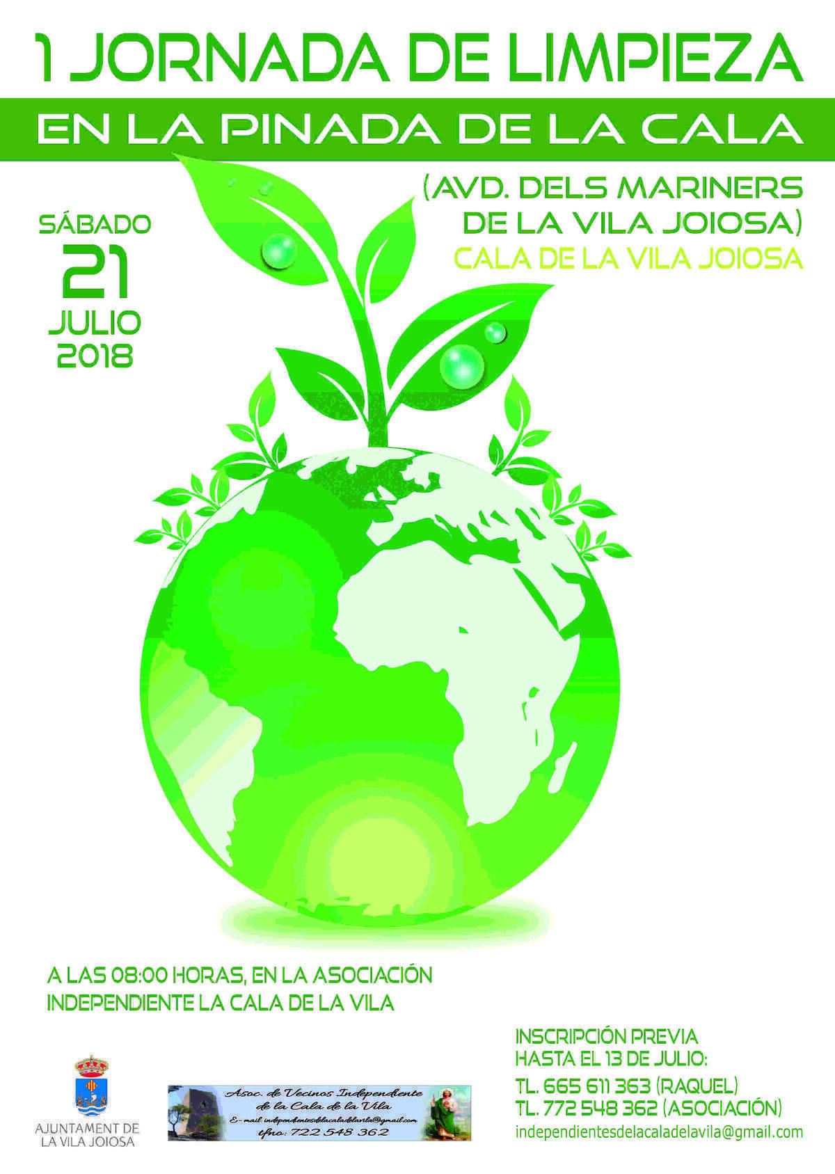 La Concejal&iacute;a de Medio Ambiente organiza una limpieza en la pinada de la Cala de la Vila