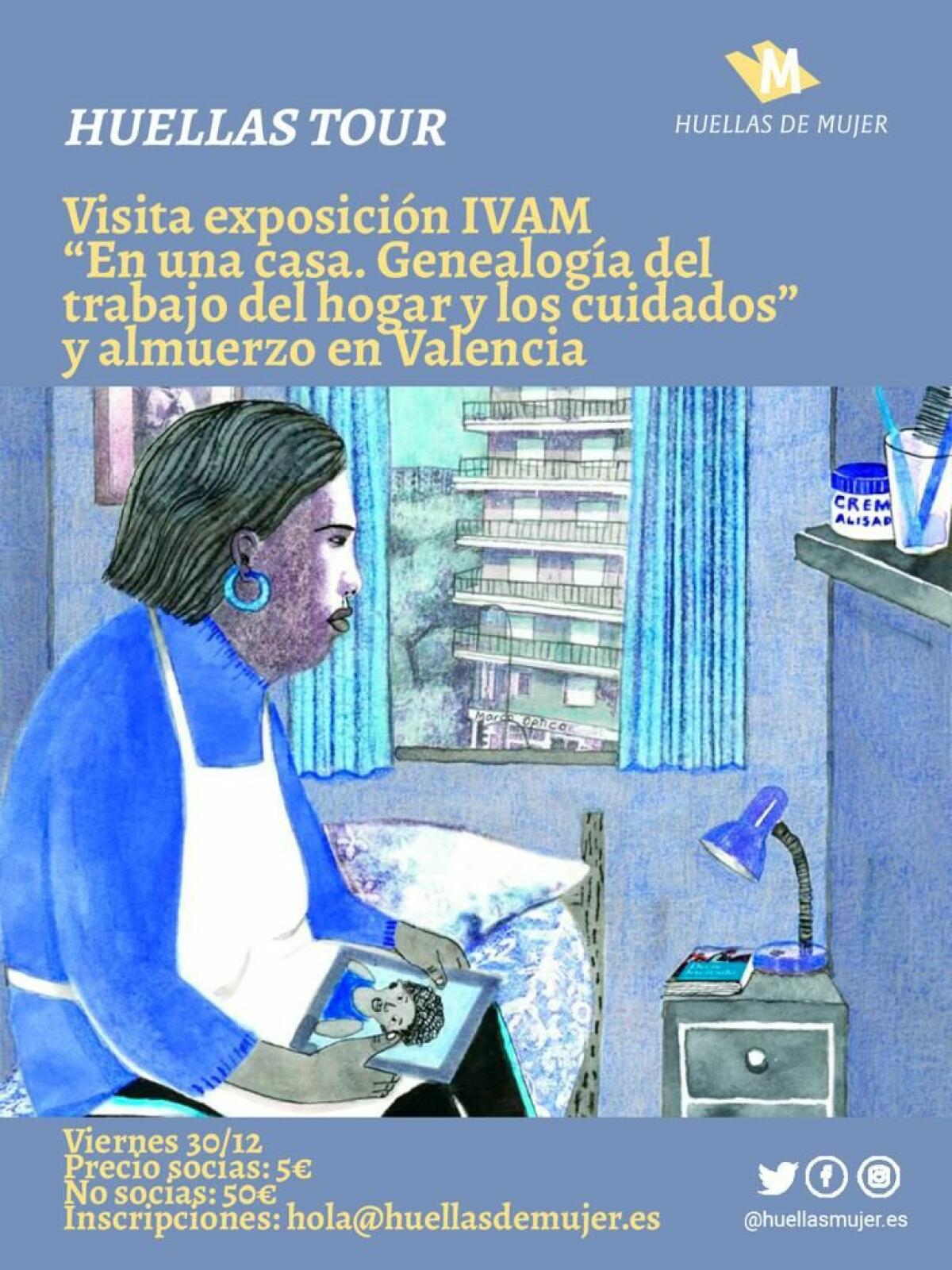 La Asociación Huellas de Mujer organiza una excursión a Valencia para visitar una exposición en el IVAM