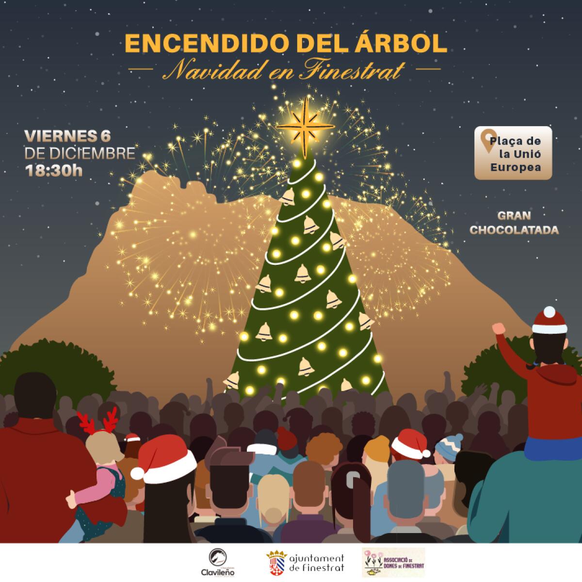 FINESTRAT ENCIENDE ESTE VIERNES 6 DE DICIEMBRE LA NAVIDAD EN LA PLAÇA DE LA UNIÓ EUROPEA