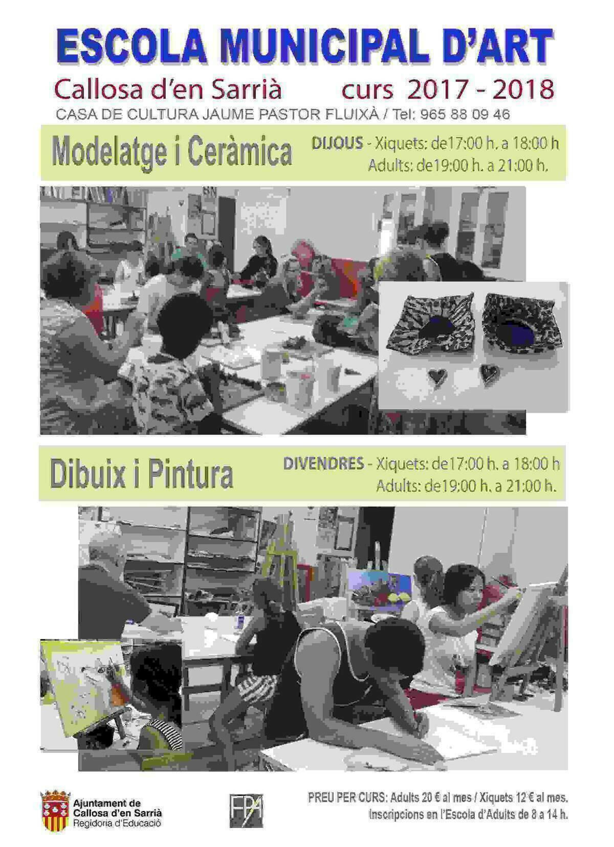 Callosa &middot; La Escuela Municipal de Arte inicia el curso en la Casa de Cultura