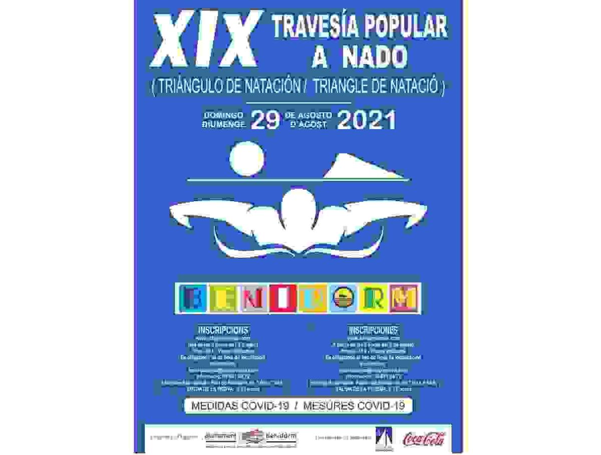 La XIX travesía popular a nado #Benidorm2021 abre inscripciones; hasta el 11 de agosto