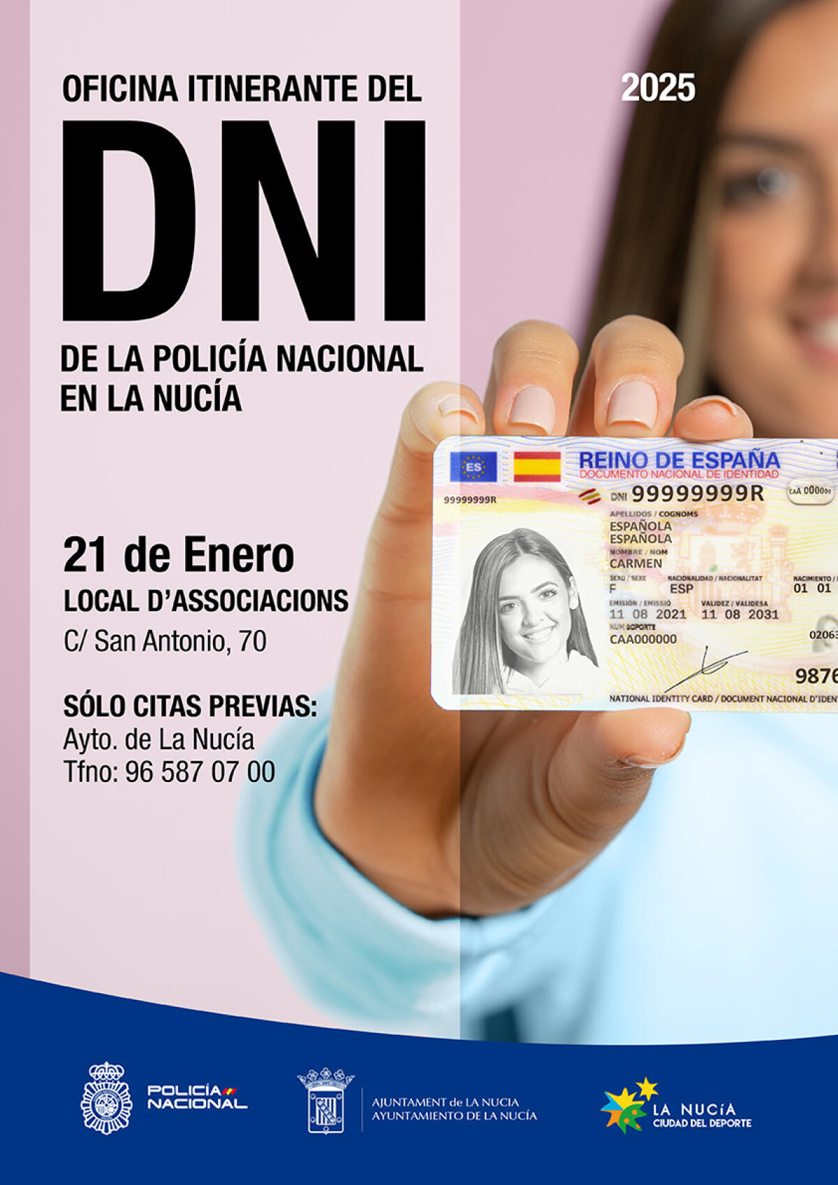 Últimas plazas para la Oficina del DNI en La Nucía 