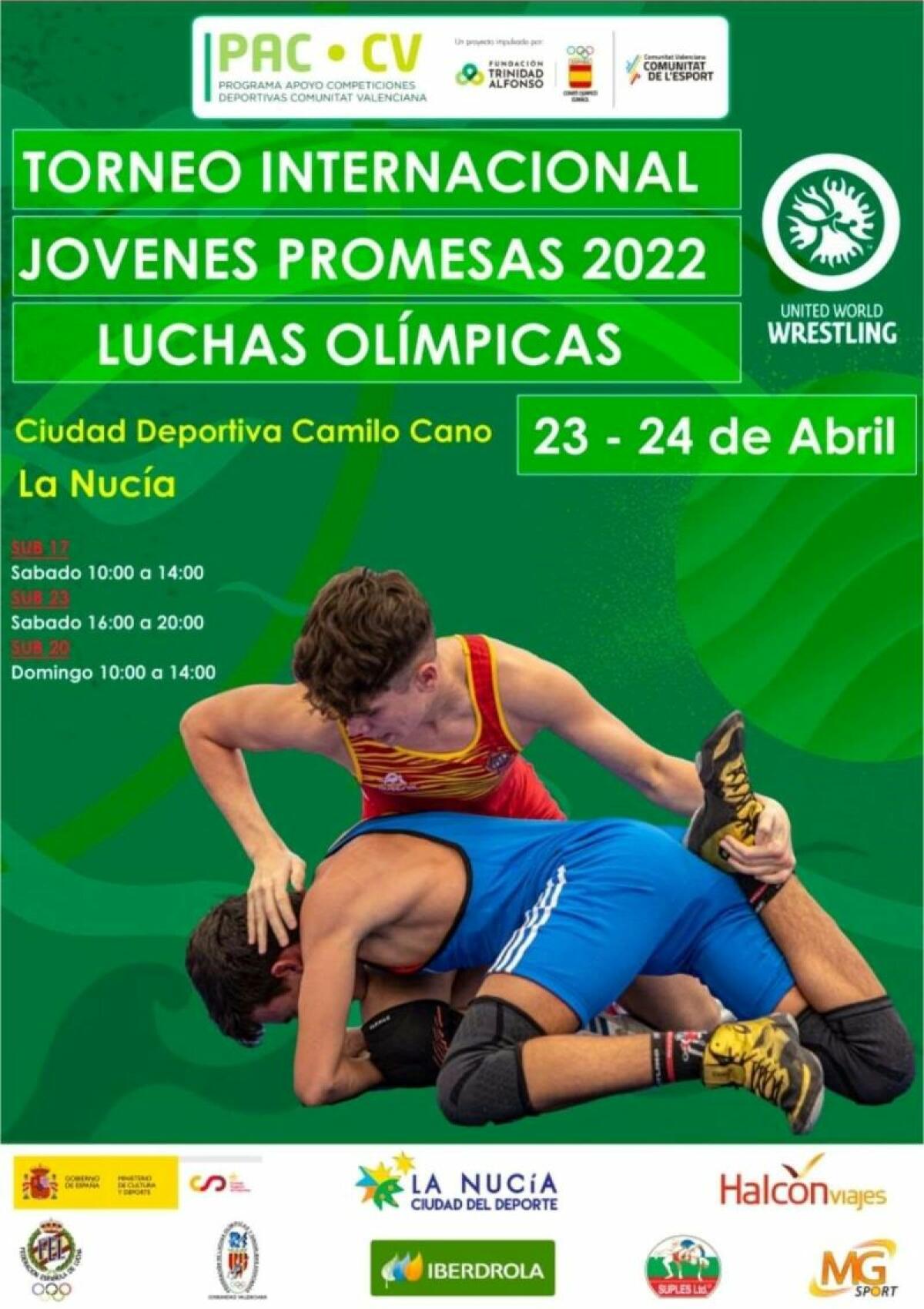 200 deportistas competirán en el Torneo Internacional de Luchas Olímpicas