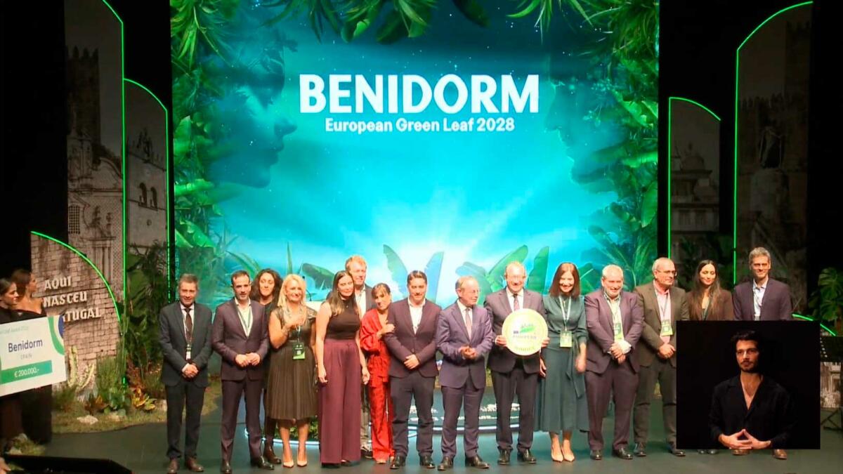Benidorm se alza en Portugal con el premio European Green Leaf y representar&aacute; a las ciudades verdes de la UE en 2028