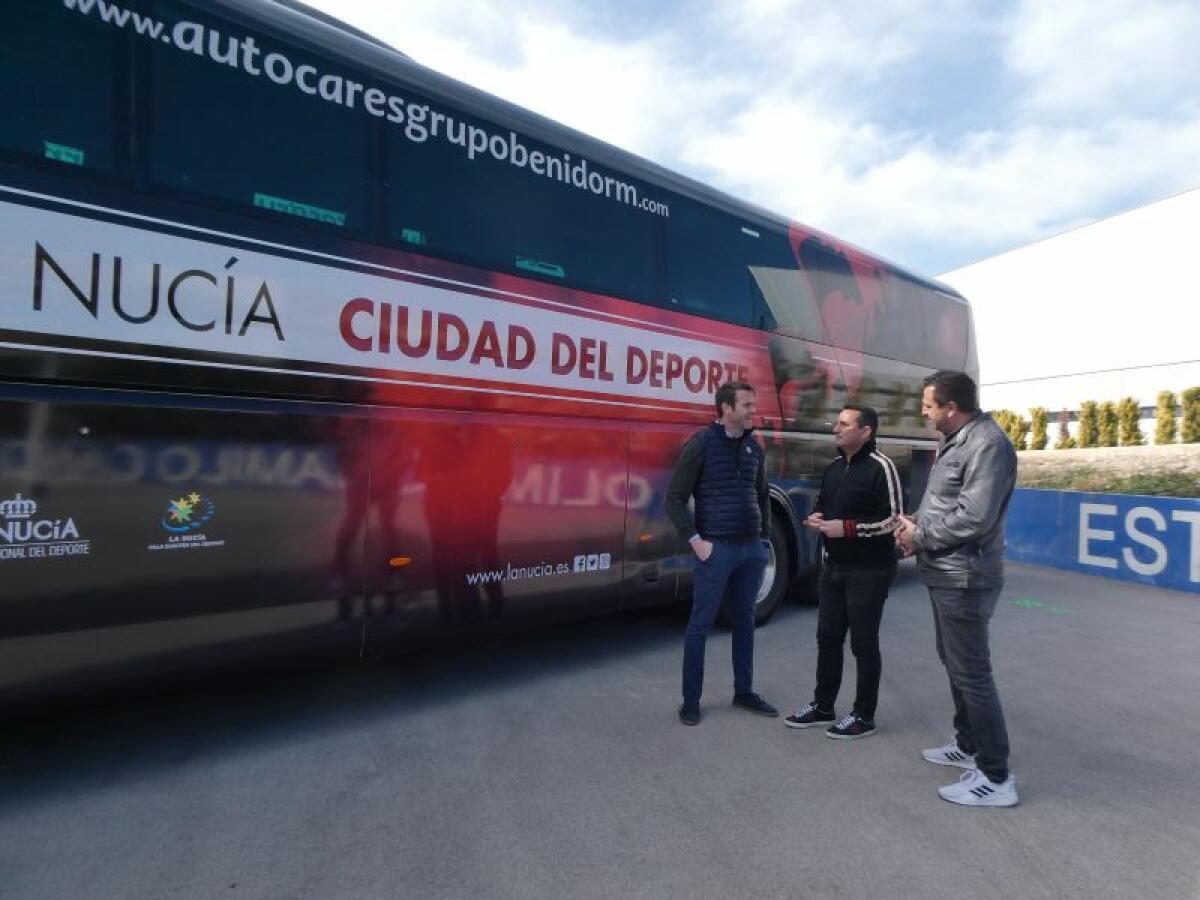 Nuevo autobús con la rotulación de “La Nucía, Ciudad del Deporte”