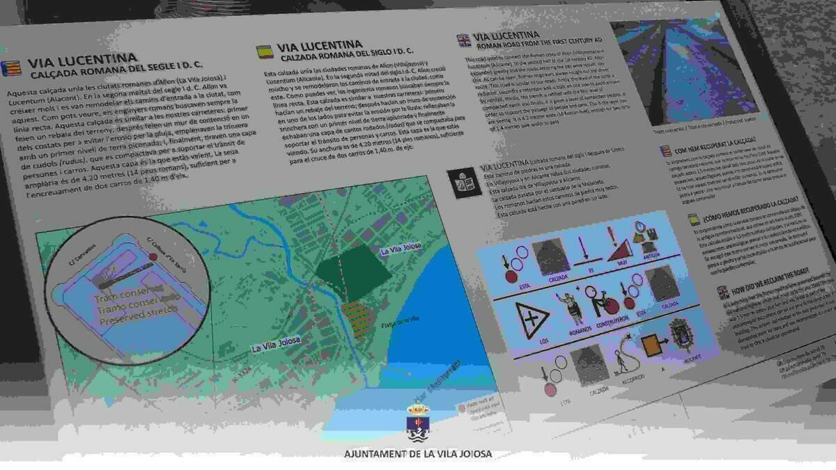 Inauguraci&oacute;n de la restauraci&oacute;n y musealizaci&oacute;n de un tramo de calzada que un&iacute;a las ciudades  romanas de Allon y Lucentum
