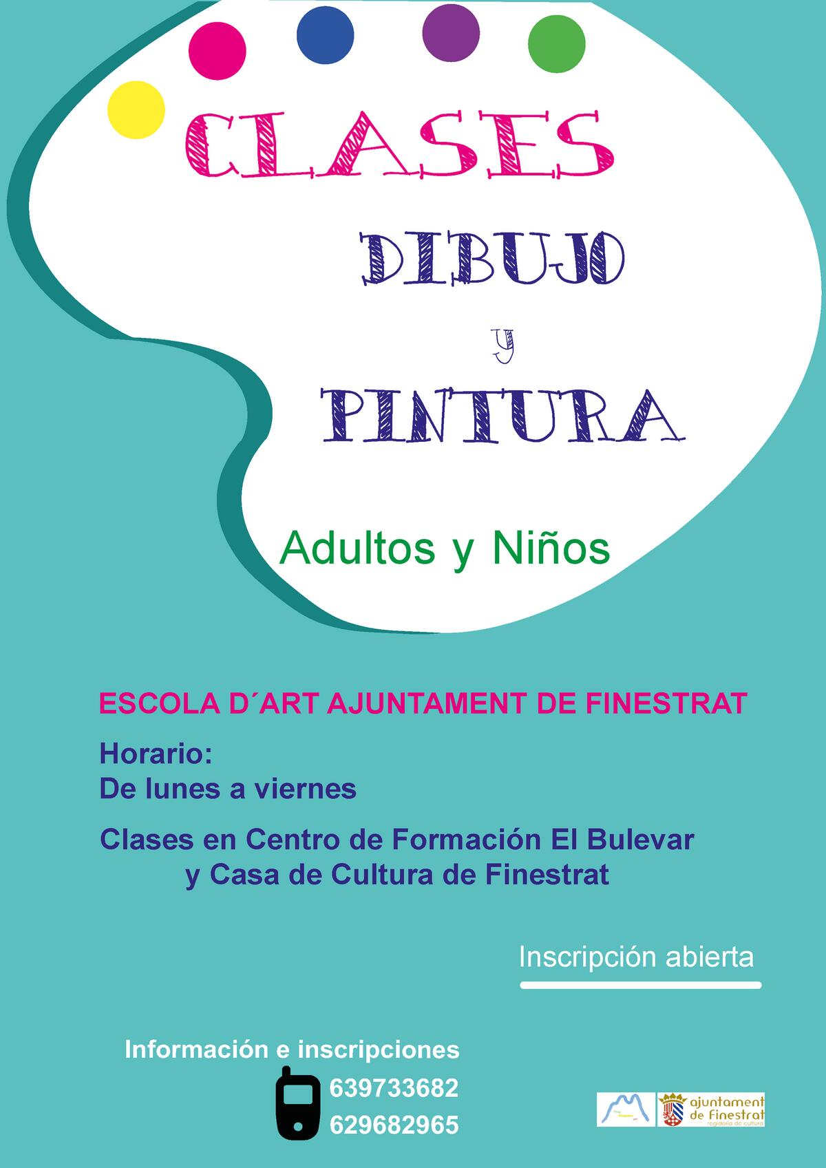 Abierto el plazo de inscripción para las clases de dibujo y pintura de Finestrat