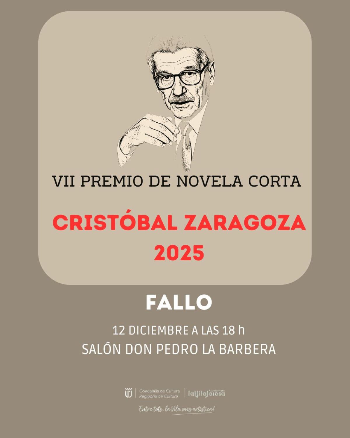 &ldquo;El principio de Ch&eacute;jov&rdquo;, de Joaqu&iacute;n Correa Barco, gana el premio de novela corta Crist&oacute;bal Zaragoza de Villajoyosa