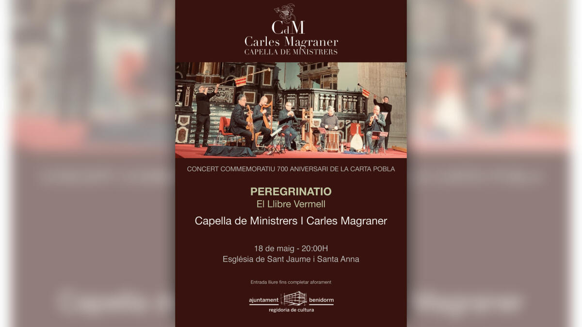 Capella de Ministrers ofrecerá el domingo un concierto para conmemorar el ‘700 Aniversari’ de la Carta Pobla 