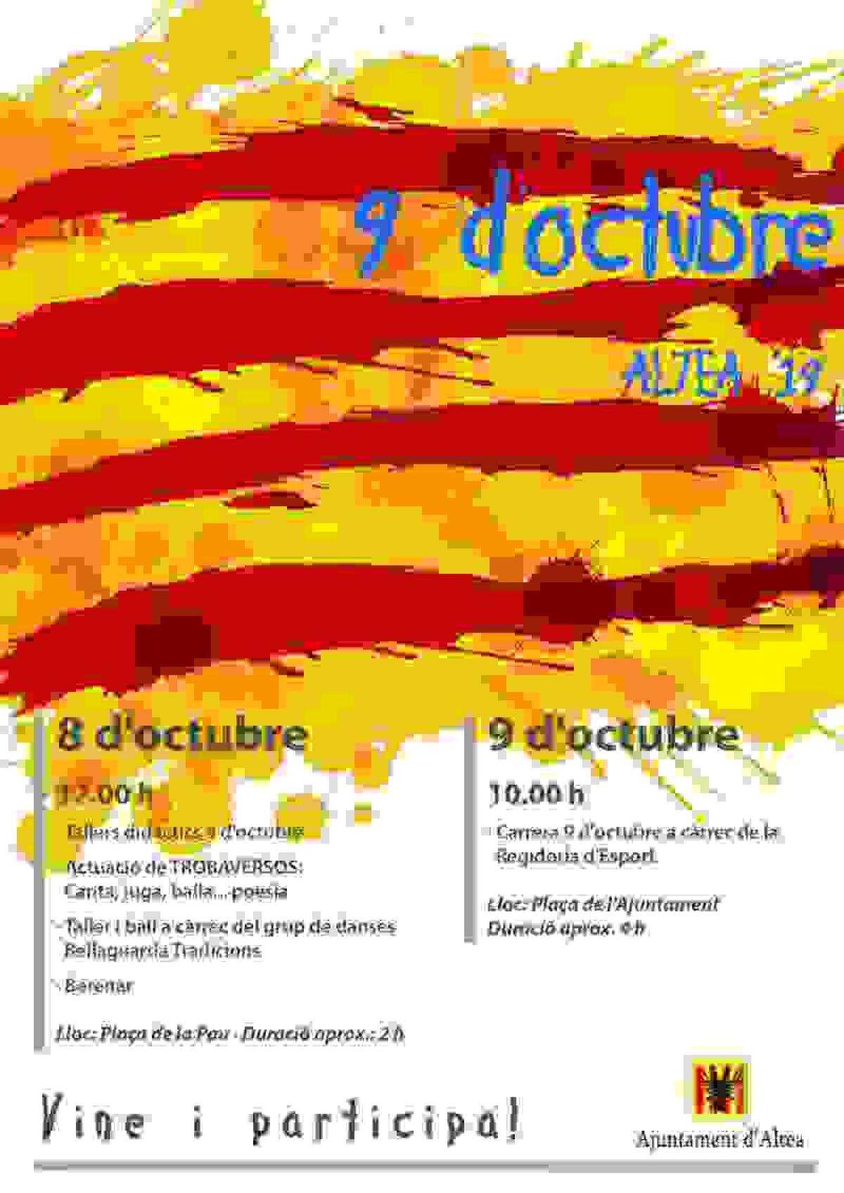 La tradicional carrera, danzas, música y poesía centran las actividades del 9 d’Octubre en Altea