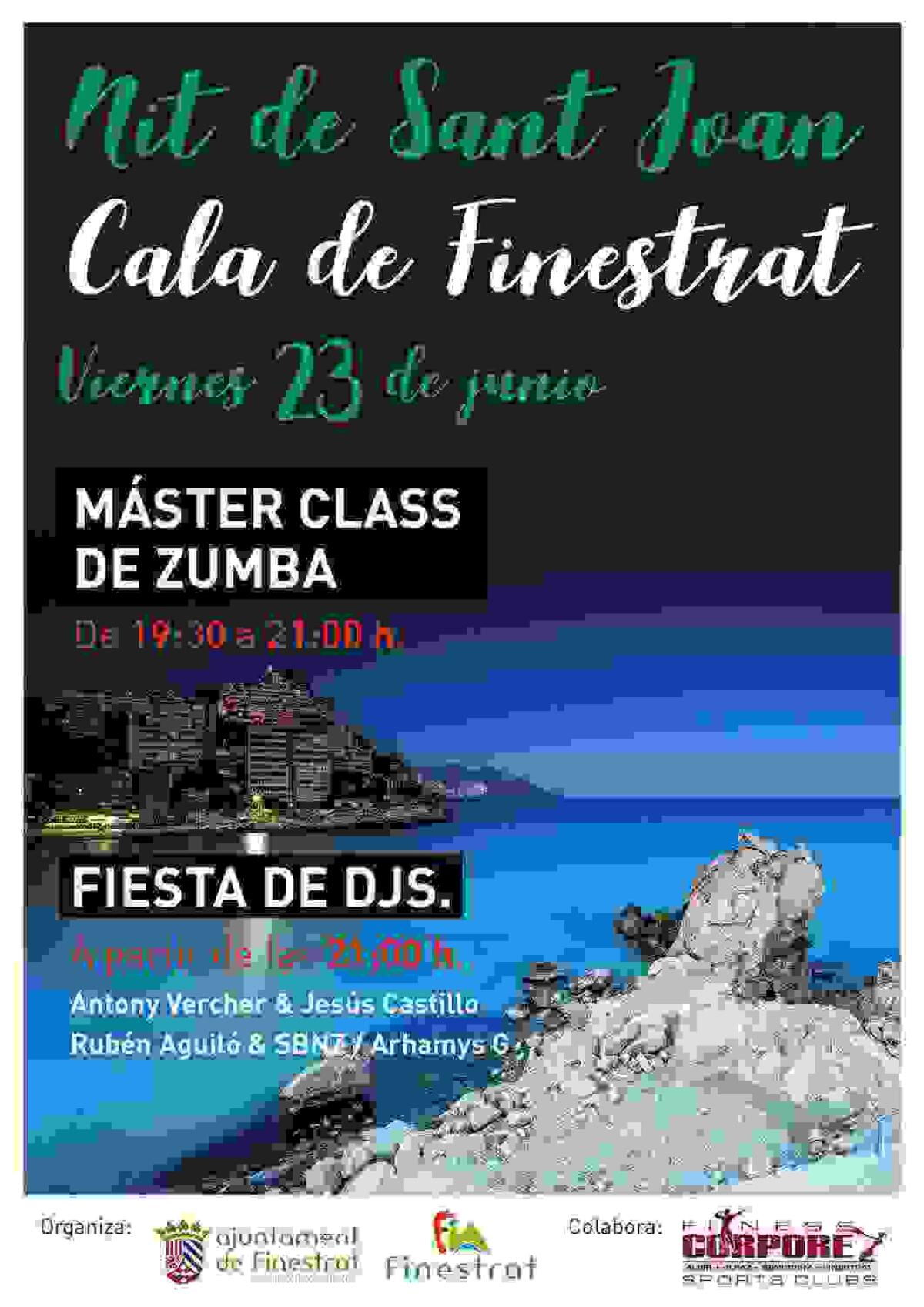 Zumba y fiesta de DJ&acute;s para la tradicional Noche de San Juan en La Cala de Finestrat