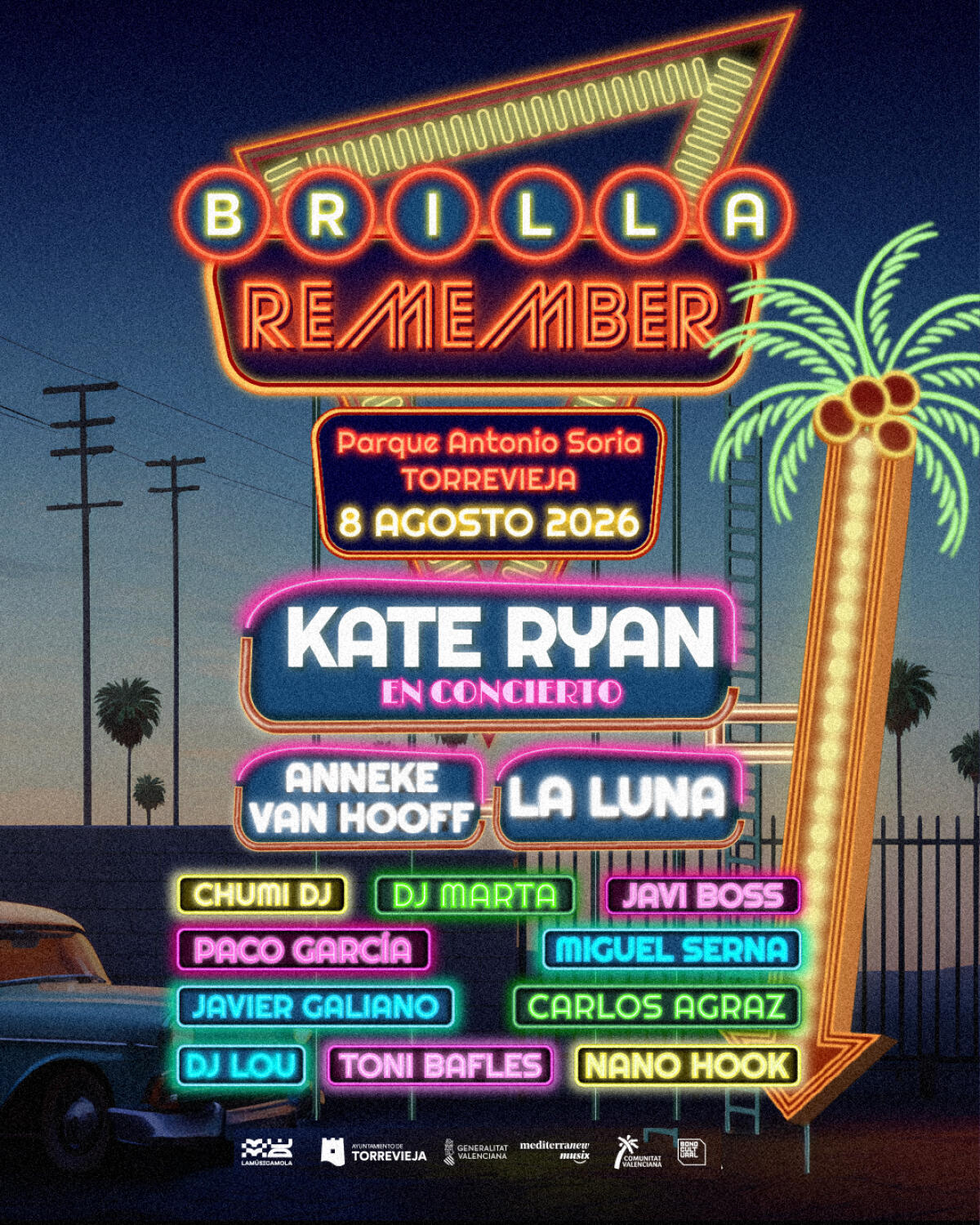Brilla Torrevieja enciende la cuenta atr&aacute;s con un fin de semana que viajar&aacute; del fen&oacute;meno urbano con JC Reyes a la m&uacute;sica remember