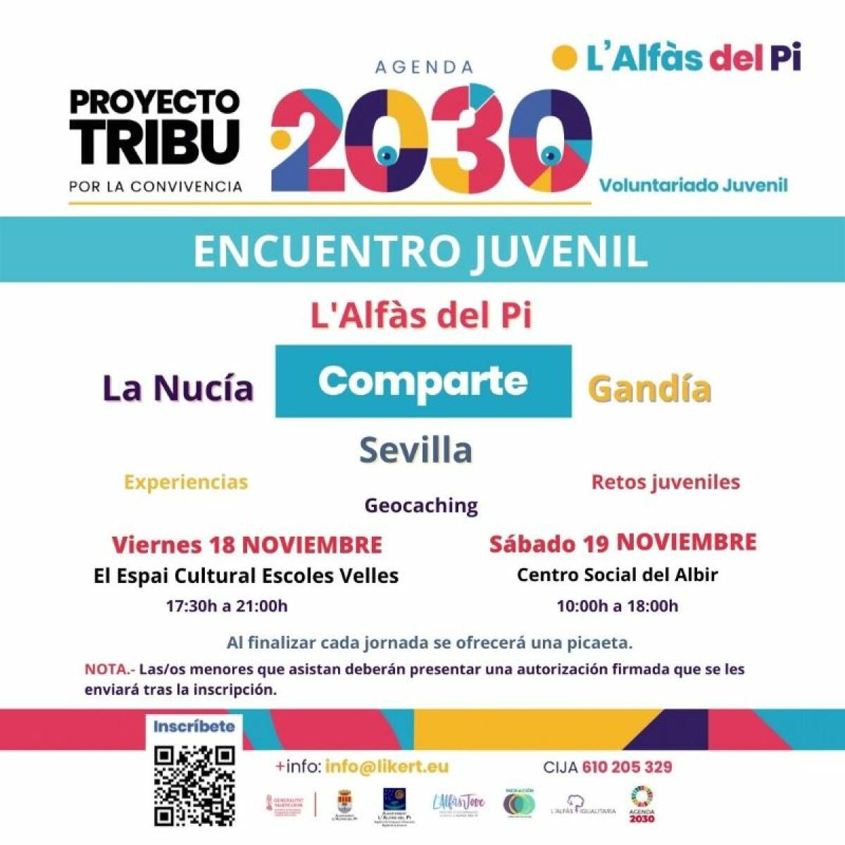 L’Alfàs acoge este fin de semana un Encuentro Juvenil enmarcado en el proyecto ‘Tribu por la convivencia’