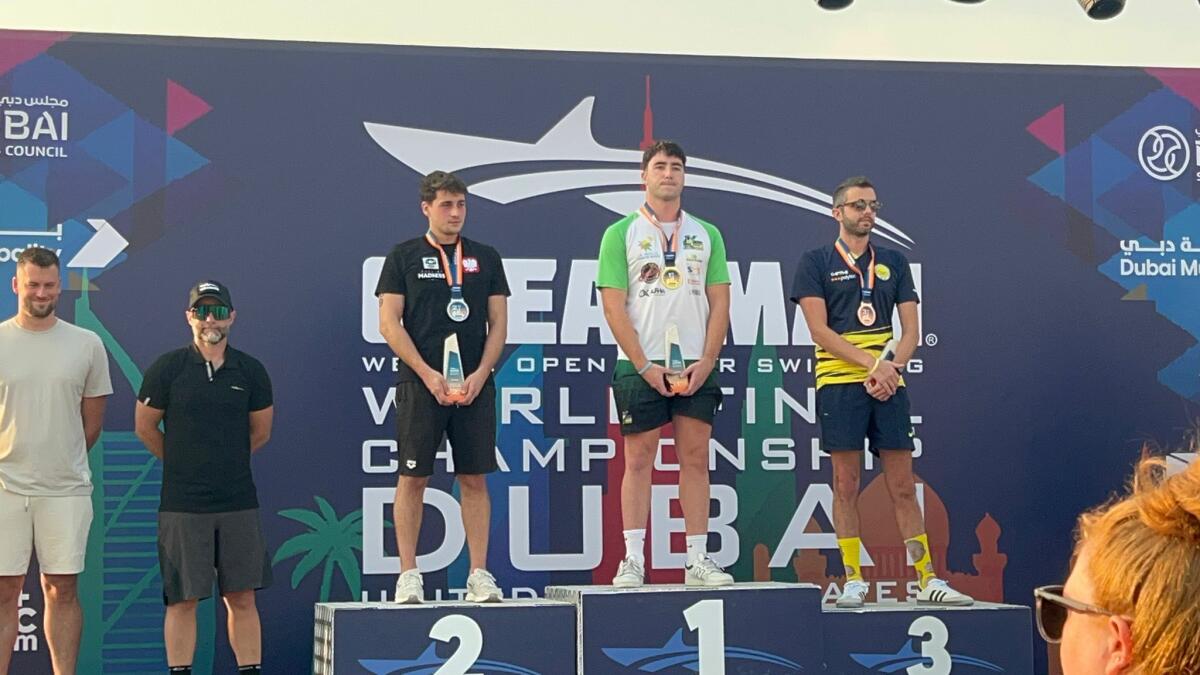 Oro y plata para Miguel Bou en las finales de la Ocean Man en Dub&aacute;i