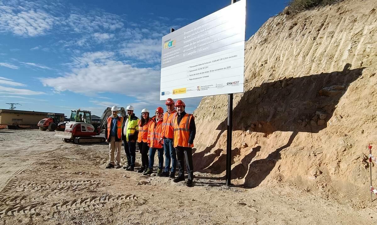 Avanzan las obras de la futura planta de tratamiento de voluminosos del Consorci Mare