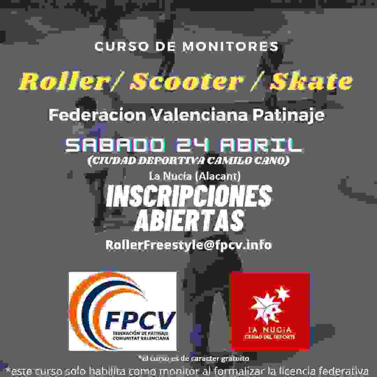 Curso Gratuito de monitor de Scooter-Roller- Skate en La Nucía