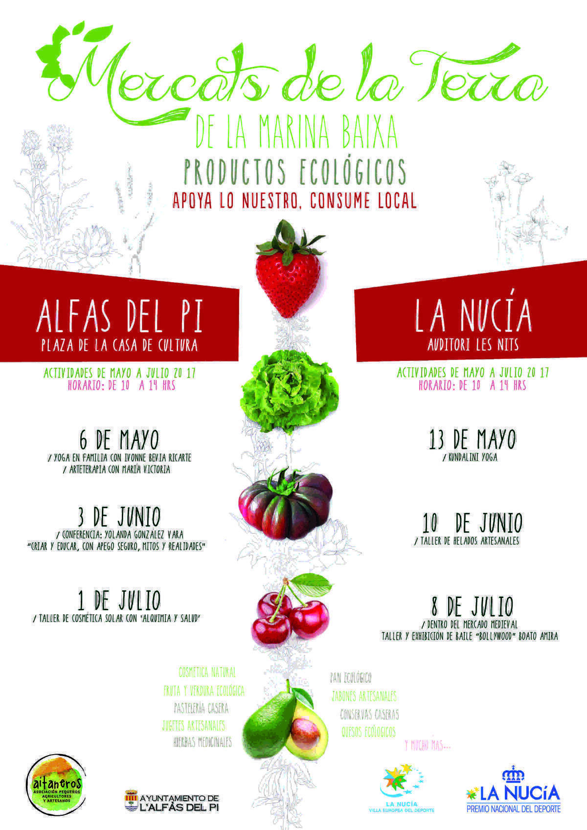 El Mercat de la Terra de La Nuc&iacute;a contar&aacute; este s&aacute;bado con un taller de yoga