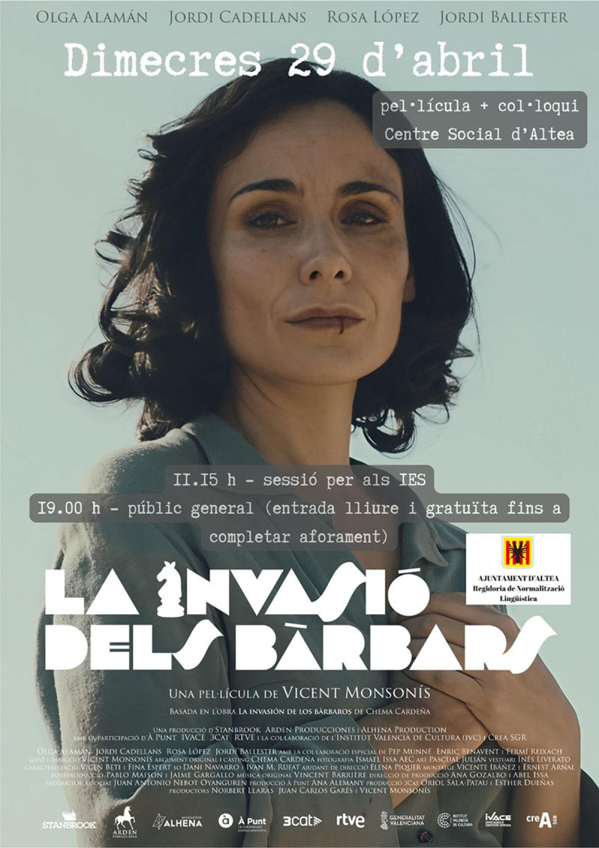 La concejal&iacute;a de Normalizaci&oacute;n Ling&uuml;&iacute;stica proyectar&aacute; el film &lsquo;La invasi&oacute; dels B&agrave;rbars&rsquo;