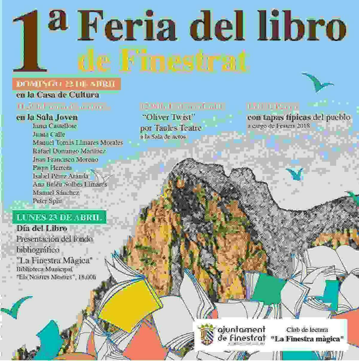 Finestrat &middot; El Ayuntamiento y el Club de Lectura &ldquo;La Finestra M&agrave;gica&rdquo; preparan un programa de actos con motivo del &ldquo;D&iacute;a del Libro&rdquo;