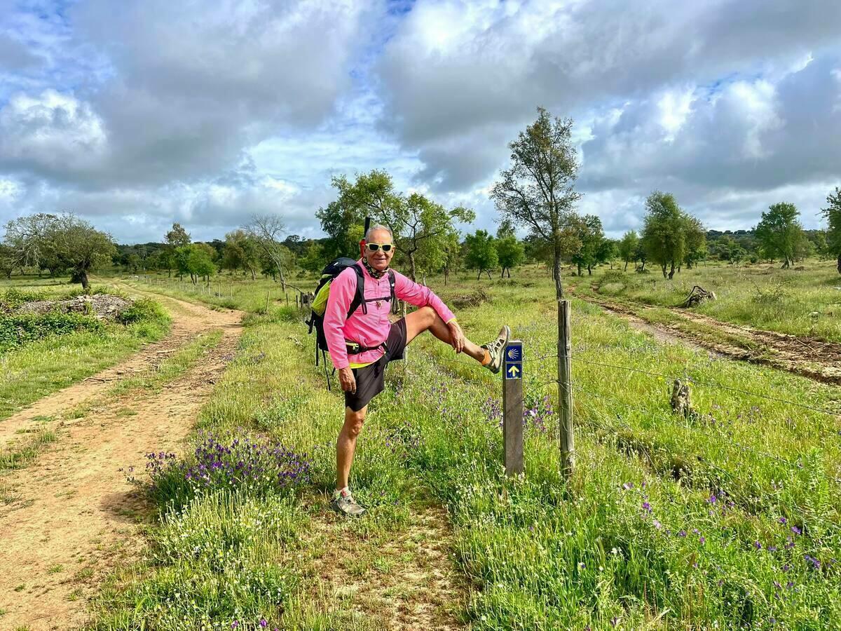 Alvaro Lazaga, suma kilómetros y sigue caminando