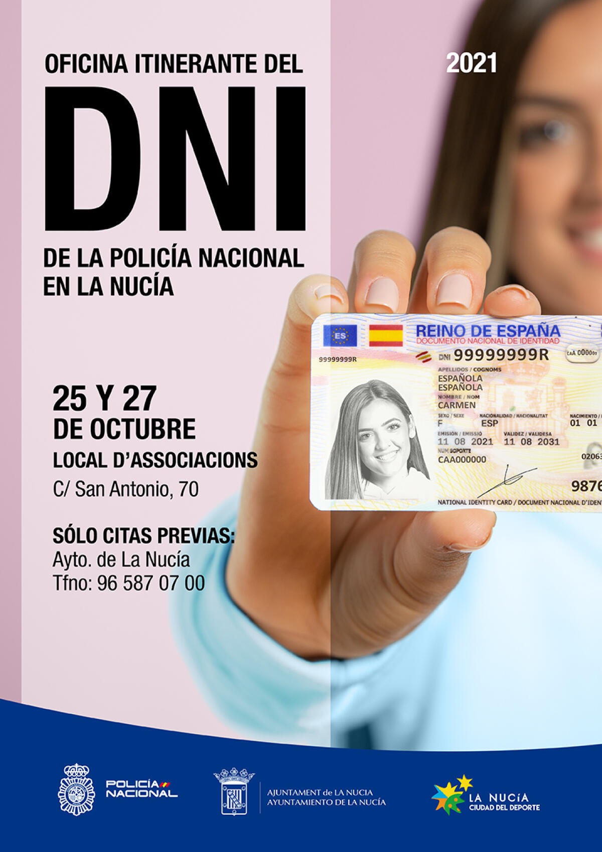 Últimas citas para la Oficina del DNI del 25 de octubre