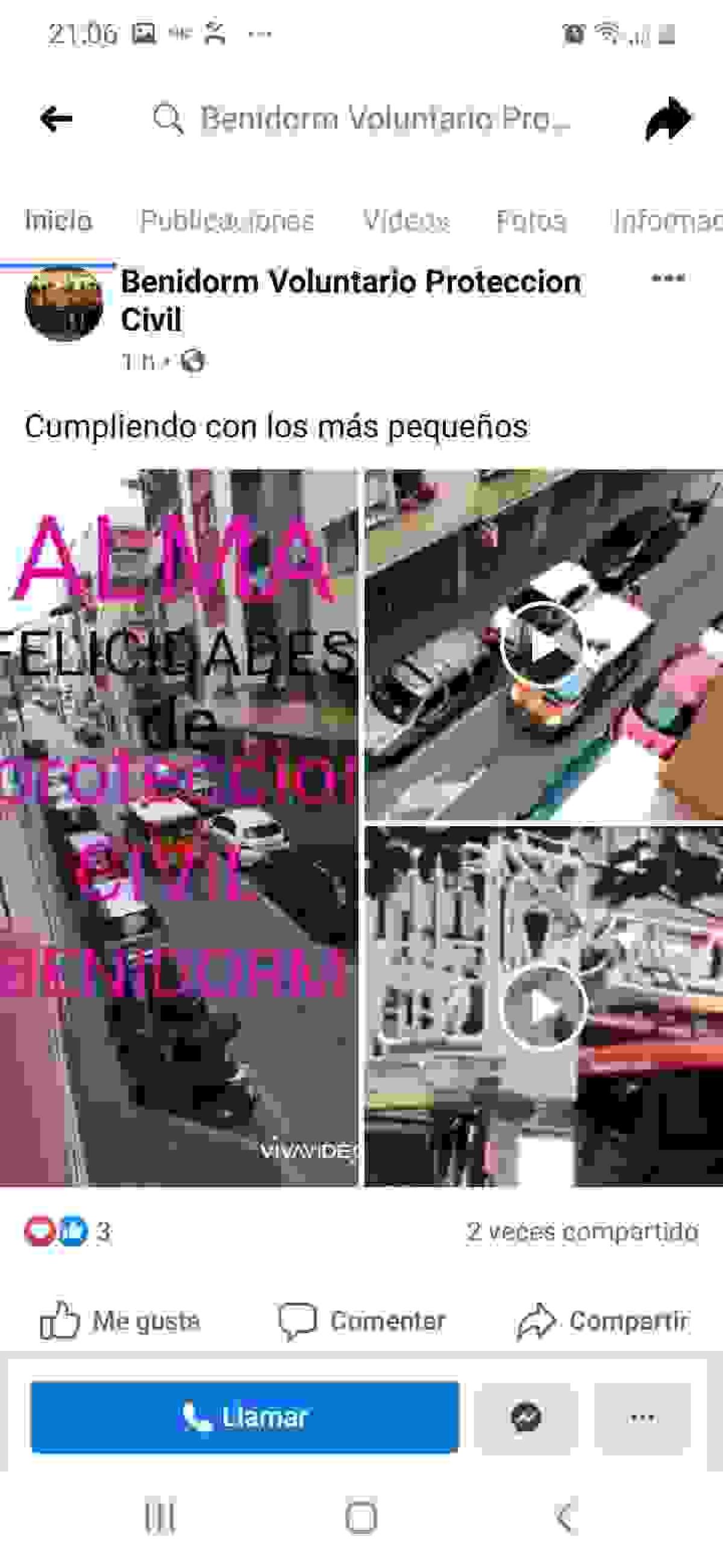 "Benidorm Voluntarios Protección Civil".