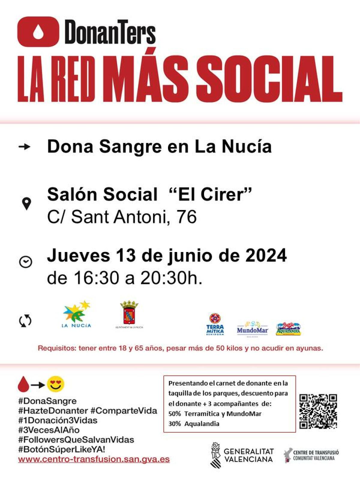 Esta tarde octava “Donación de sangre de 2024” en El Cirer