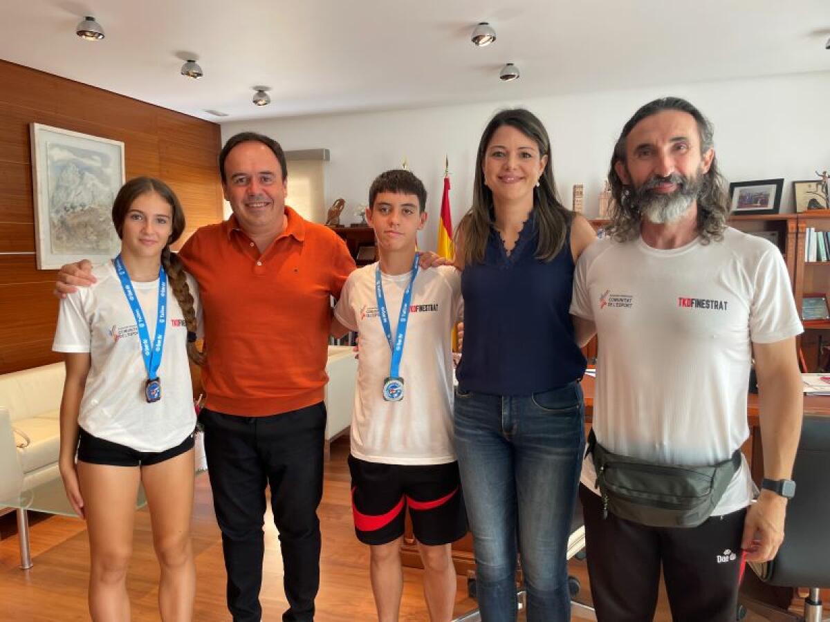 LOS JÓVENES TAEKWONDISTAS VIOLETA DÍAZ Y JAIRO AGENJO SERÁN DISTINGUIDOS CON EL “ESCUDO DE ORO DE FINESTRAT”