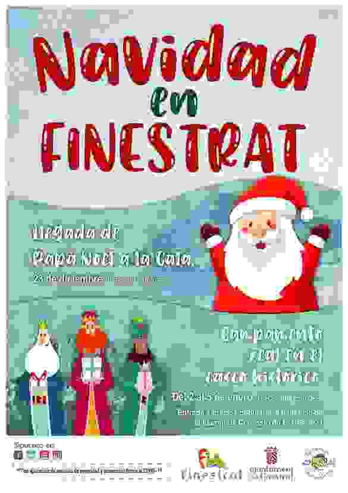 FINESTRAT SE PREPARA PARA LA LLEGADA DE PAPÁ NOEL A LA CALA Y EL CAMPAMENTO REAL EN EL CASCO HISTÓRICO