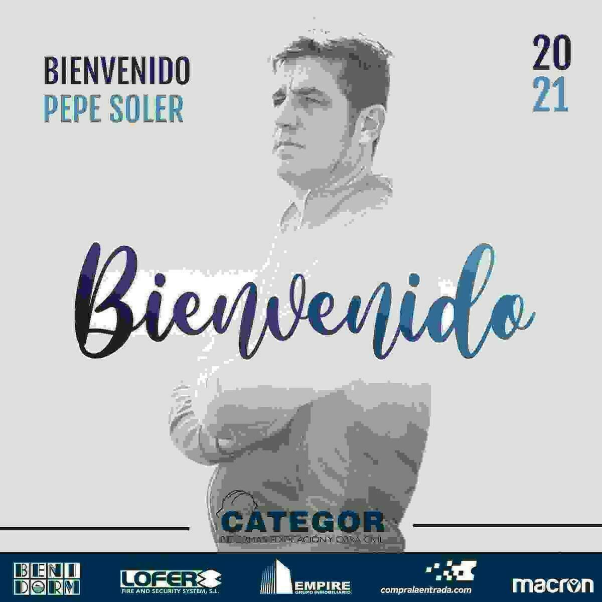 Pepe Soler nuevo entrenador del CF Benidorm