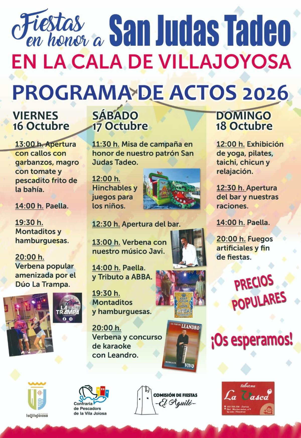 El barrio de la Cala de Villajoyosa celebra sus fiestas en honor a San Judas este fin de semana
