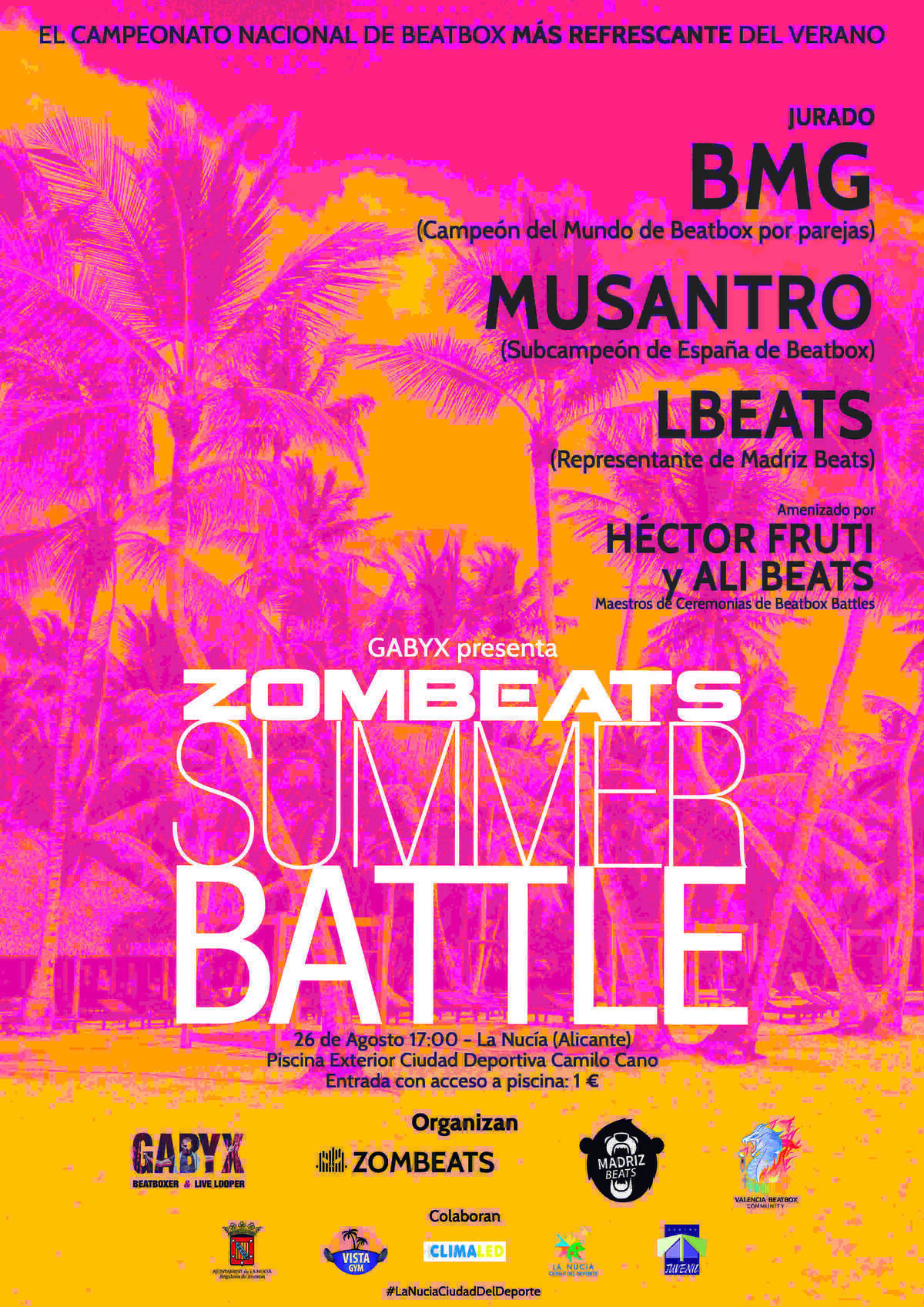 El mejor Beatbox nacional con &ldquo;Zombeats Summer Battle&rdquo; este s&aacute;bado en La Nuc&iacute;a 