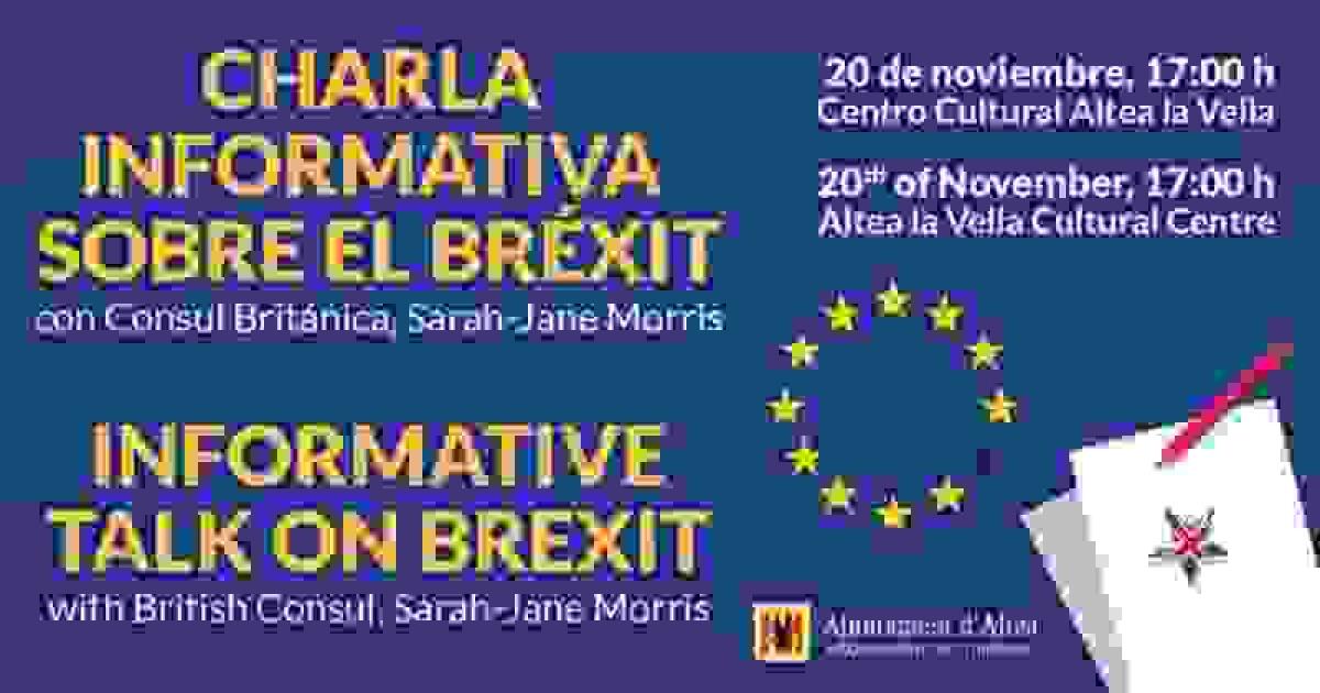 Altea &middot; Participaci&oacute;n Ciudadana organiza una charla informativa sobre el Brexit