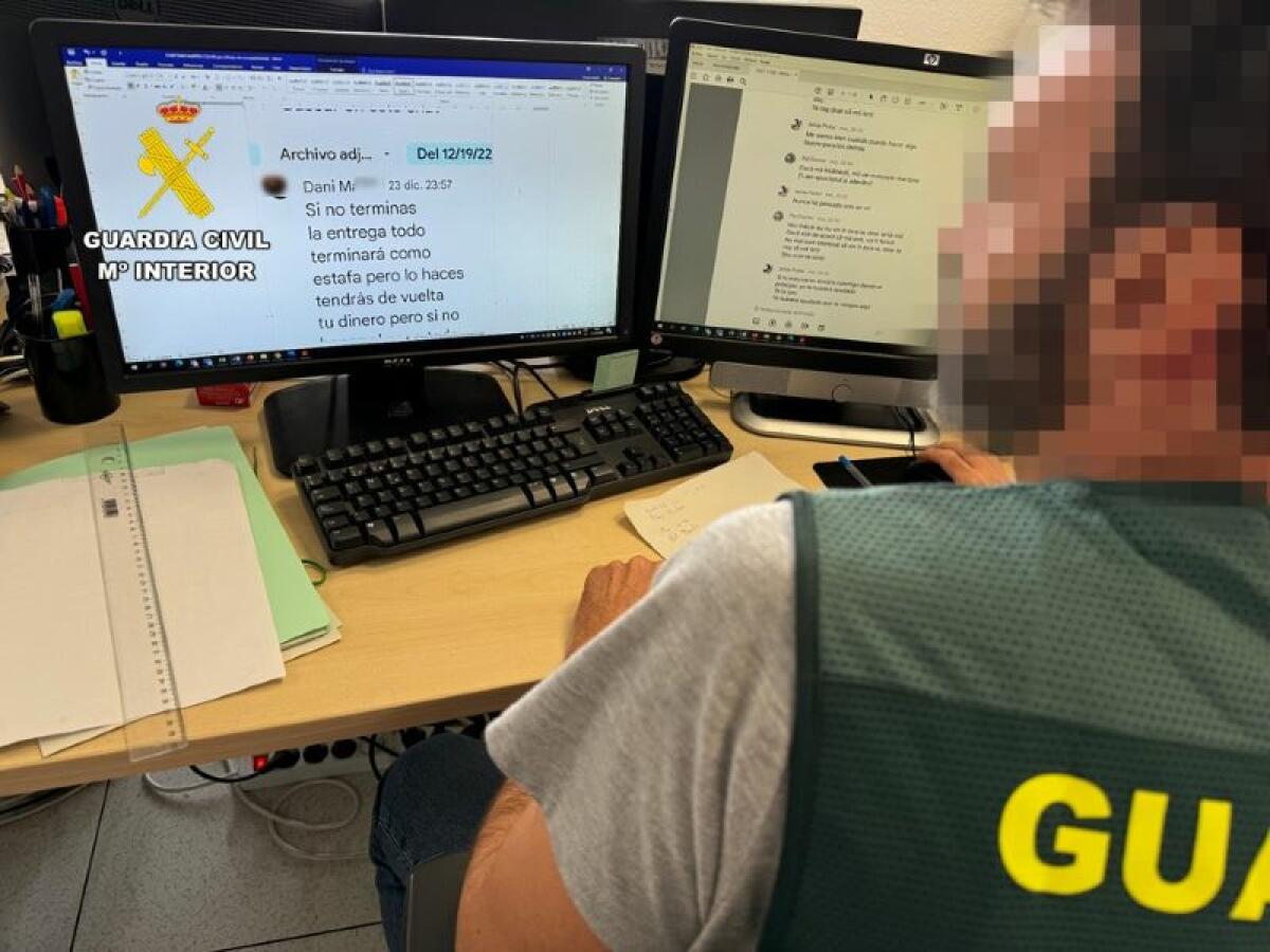 La Guardia Civil detiene a dos personas por la estafa conocida como “Romance Scam” o timo del amor