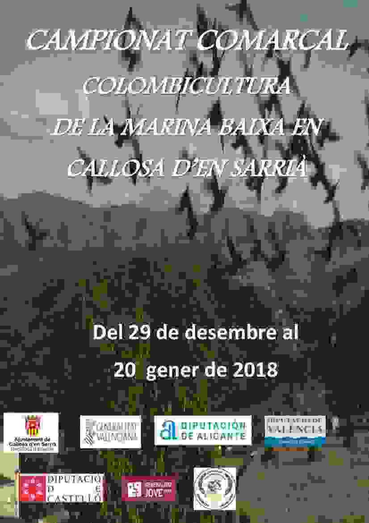 Callosa d&rsquo;en Sarri&agrave; acoge el Campeonato Comarcal de Colombicultura de la Marina Baixa