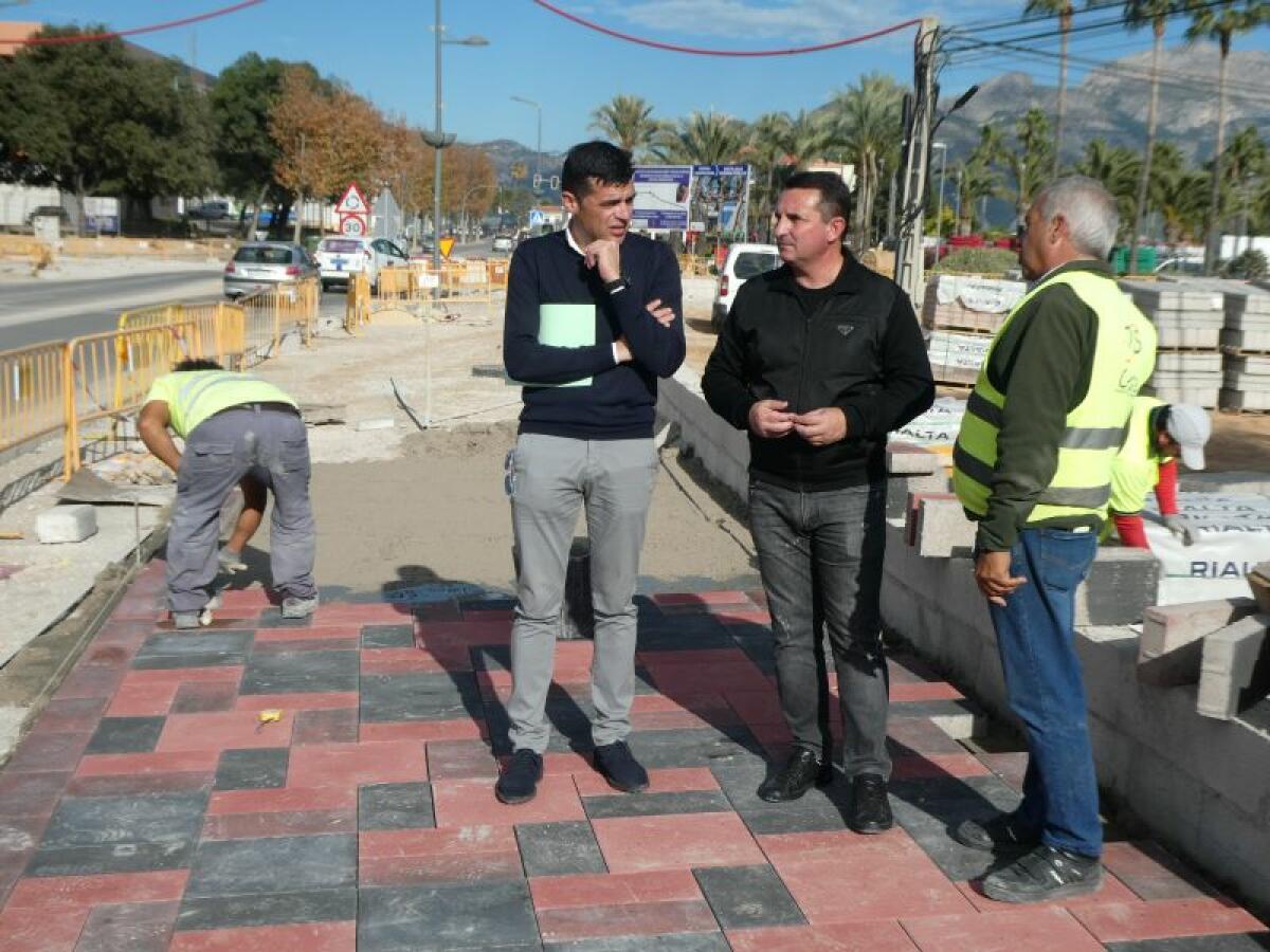 Las obras de la Avinguda Marina Baixa avanzan a buen ritmo 