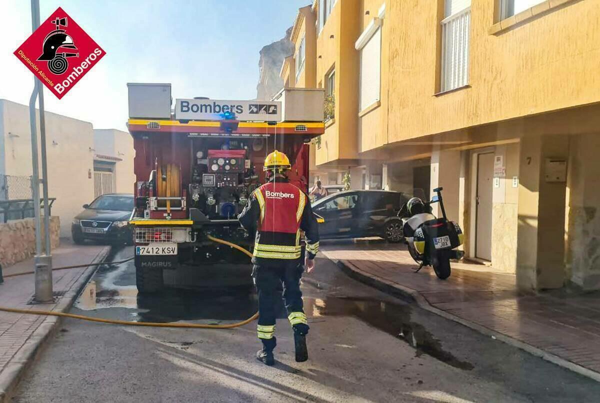 INCENDIO EN BENIDORM